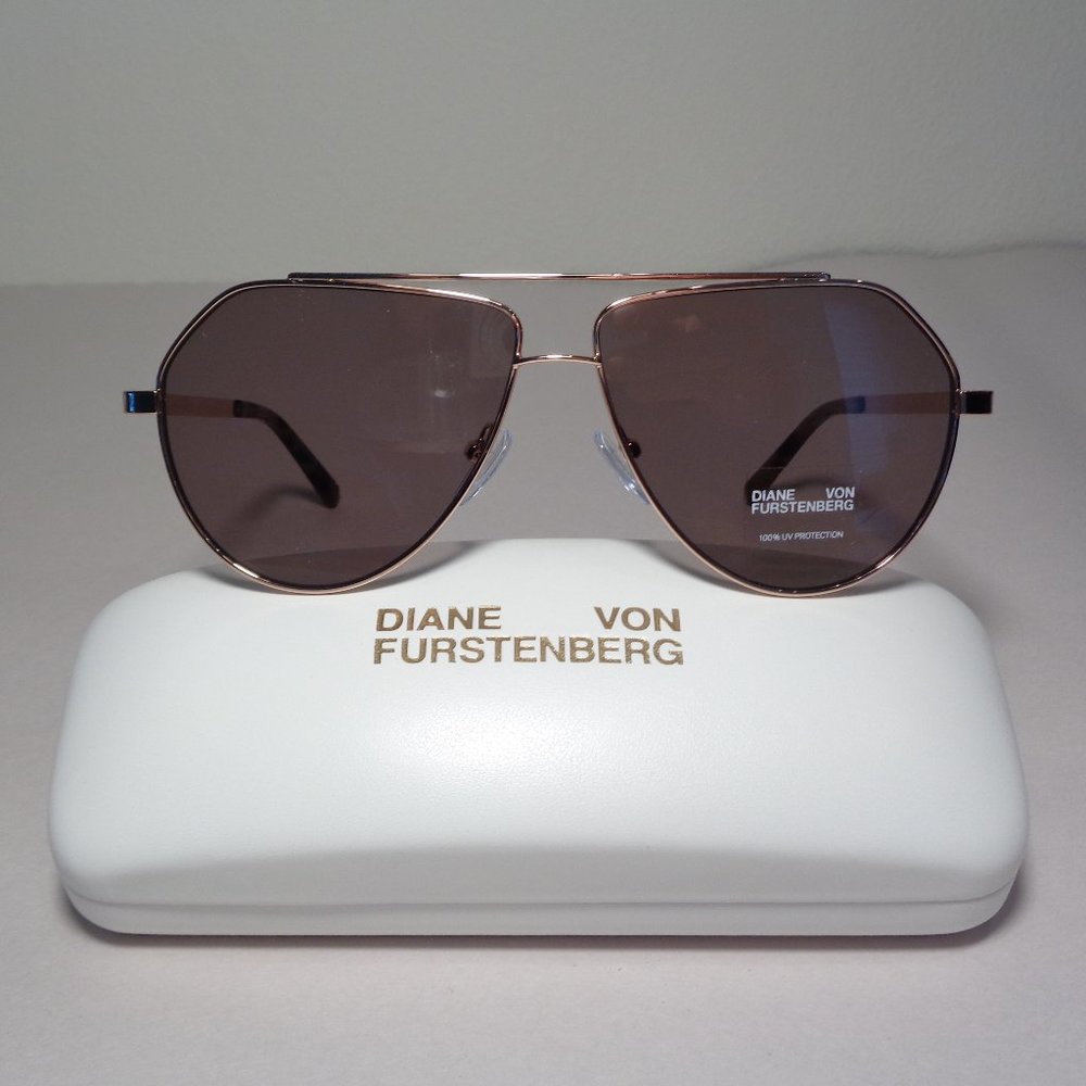 Diane von Furstenberg ARIA Gold New Sunglasses